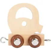 Small Foot , houten letters, treinset, speelgoed, letterset, 12 stuks