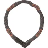 ABUS kettingslot Tresor 1385/75 Grijs Lightning – Cijferslot van gehard staal – 6 mm dikke vierkante ketting – beveiligingsniveau 6 – 75 cm – Grijs