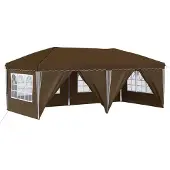 vidaXL Pop-up Feesttent 575 x 288 x 245 cm Taupe