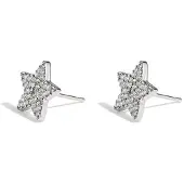 Yehwang oorknopjes met ster Zilver