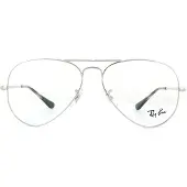 Ray-Ban Brilframes 6489 Aviator 2501 Zilver 58mm