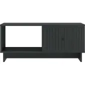 vidaXL Salontafel Zwart 90 x 50 x 40 cm Bewerkt hout