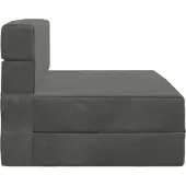 vidaXL Vouwbare Sofa Bed Donkergrijs 100 x 80 x 60 cm Stof