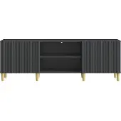 vidaXL TV Kast Zwart 150 x 31 x 50 cm Bewerkt hout