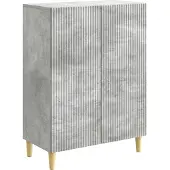 vidaXL Dressoir Betongrijs 66 x 34,5 x 90 cm Bewerkt hout