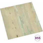 vidaXL Vloerplanken Wit en Lichtbruin 5,11 m² 55 st PVC