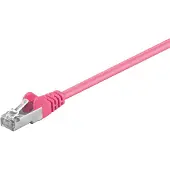 Goobay CAT 5e Patch Cable, SF/UTP, magenta 3 m