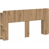 vidaXL Hoofdeinde Kast Artisanaal eiken 140 cm Bewerkt hout