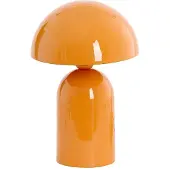 Light & Living Champignon tafellamp Tolima glans oranje - Ø 23cm