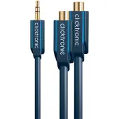 ClickTronic 3.5 mm AUX to RCA Adapter Cable, Stereo 0.1 m