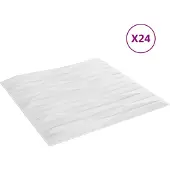 vidaXL Wandpanelen 24 st 50 x 50 cm Witte Steen XPS Schuim