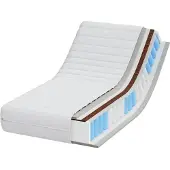 vidaXL Matras met Kokoslaag Medium stevig 60 x 120 cm Wit