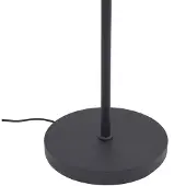 LINDBY Vloerlamp Aliette, zwart, Woon-/ Eetkamer, metaal, Modern, vloerlamp