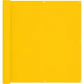 vidaXL Balkonscherm 110 x 400 cm Oxford Stof Rechthoekig Geel