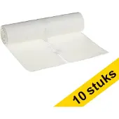 123schoon Aanbieding: 10x LDPE vuilniszakken transparant 70 liter (25 stuks)
