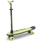 Chillafish Skateboard en Step 2-in-1 - Kinderstep omvormbaar naar Skateboard - Groen - Jongens en meisjes 3 jaar en ouder - Verstelbaar stuur - Model Skatieskootie 2