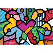 Bluebird Puzzle Romero Britto - Heart Butterfly (2000) - Legpuzzel
