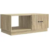 vidaXL Salontafel Sonoma Eiken 90 x 50 x 37 cm Bewerkt hout