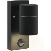 vidaXL Buitenwandlamp Zwart 6,5 x 10,5 x 16 cm Roestvrij Staal en Glas