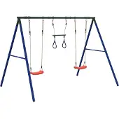 vidaXL Schommelset met schommels en trapeze