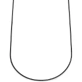 Lucleon Essentials | 2 mm Gunmetal Zwarte Ketting met Slangenschakels