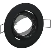 vidaXL Spotje 24 st Zwart 9 x 9 x 2.5 cm Metaal