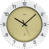 AMS Radiogestuurde wandklok F5593 - 31cm met dubbele rand