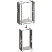 vidaXL Brandhoutrek 40x30x80 cm koudgewalst staal wit
