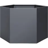 vidaXL Plantenbak zeshoek 69x60x45 cm staal antracietkleurig