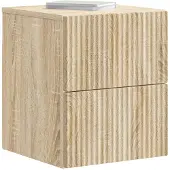 vidaXL Muurbevestigde Nachttafel Sonoma Eiken 33 x 34,5 x 40 cm