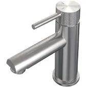 Brauer Brushed Carving Lage Opbouw Wastafelmengkraan Model A RVS Geborsteld PVD