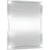 vidaXL Wandspiegel met LED's rechthoekig 50x60 cm glas