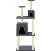 vidaXL Kattenmeubel met sisal krabpalen 167 cm donkergrijs