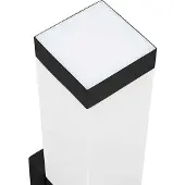 vidaXL Buitenwandlamp Zwart 10.5 x 6 x 33 cm RVS en plastic