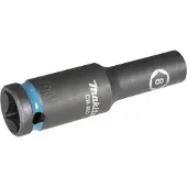 Makita 8 x 82 mm 1/2 Impact Black Krachtdop - E-16405