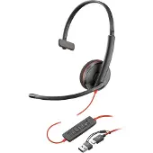 HP Blackwire Headset Over het hoofd met Microfoon Mono 3210 Zwart