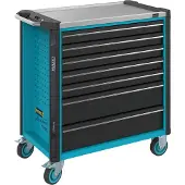 Hazet 179NXL-7 Werkplaatswagen Plaatstaal Kleur (specifiek): Blauw, Zwart