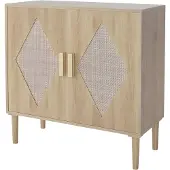 Happiq Keuken Buffetkast met Rotan Deuren - Drank- & Koffiebuffet