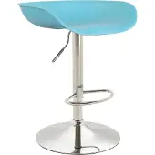 CLP Anaheim Barkruk - Kunststof blauw chroom