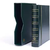 Leuchtturm Album Vario (Classic), incl. cassette en zonder bladen - Groen - 4 Rings - Afm: 255 x 310 x 60 mm
