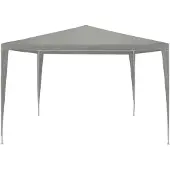 vidaXL Partytent Lichtgrijs 300 x 300 x 255 cm PE en staal