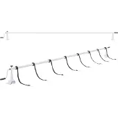 En.casa Rolapparaat voor zwembadtenten, type Oliveti, verstelbaar van 147 tot 555 cm. Rolmechanisme met schuiven. Rolapparaat voor zonnedoeken en zwembadtenten, gemaakt van aluminium