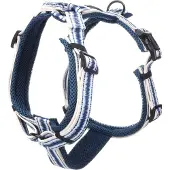 Flamingo Hond Harnas Y-vorm Gili Island Blauw L 46-80cm 60-86cm 25mm
