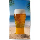 Good Morning Strandlaken Velours Beer 100x180cm - multi
