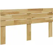 vidaXL Hoofdbord 140 cm massief eikenhout