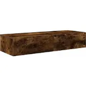 vidaXL Wandschap met lades 100x36x19cm bewerkt hout gerookt eikenkleur