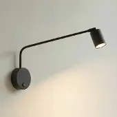 TK Lighting Wandlamp Nex, dimbaar, zwart, Woon-/ Eetkamer, metaal, wandlamp