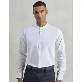 Premier Workwear PW258 Men´s Banded Collar Grandad Long Sleeve Shirt