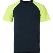 Top Swede : 225 T-shirt, Maat XS Navy/Geel