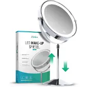 Mirlux Make-up spiegel hoogte verstelbaar chrome 1-10x vergroting